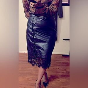 Leather skirt